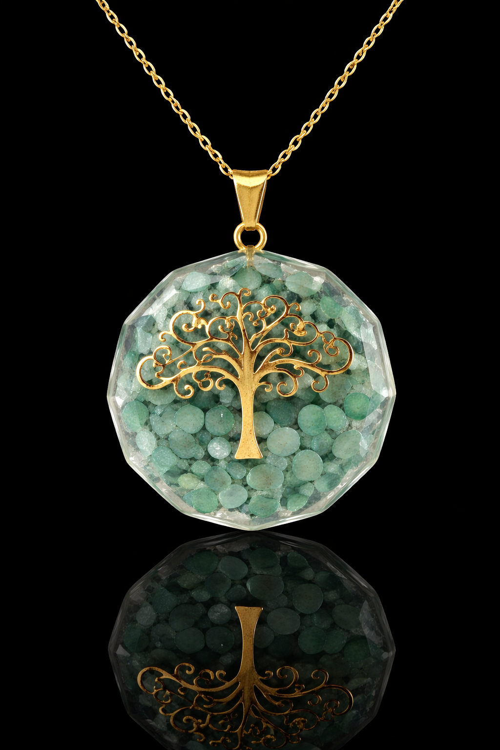ORGONITA ÁRBOL DE LA VIDA AVENTURINA